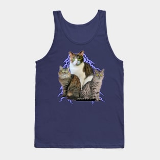 Lightning Cats - 90s y2k 2000s Style Tee Tank Top